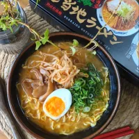 Snapdishの料理写真:辛もやし味噌ﾗｰﾒﾝ