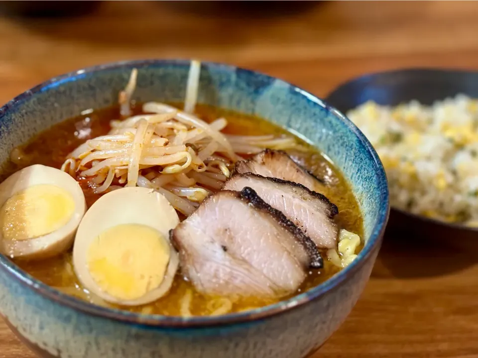 手作りチャーシューと白樺山荘の味噌ラーメン|ふくすけ食堂さん