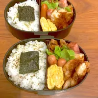 Snapdishの料理写真:双子高校生弁当🍱|み〜さんさん