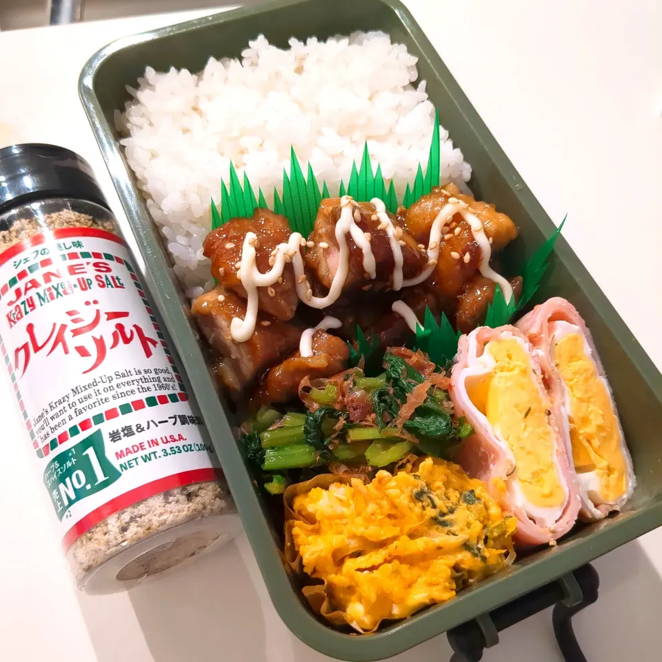 テリマヨチキン弁当🌷|きゅーさん