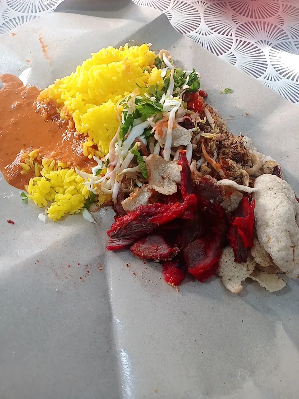 nasi kerabu tumis daging bakar|lynda afandyさん