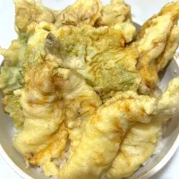 Snapdishの料理写真:天丼にしてみた|ひらけごま@たかさん