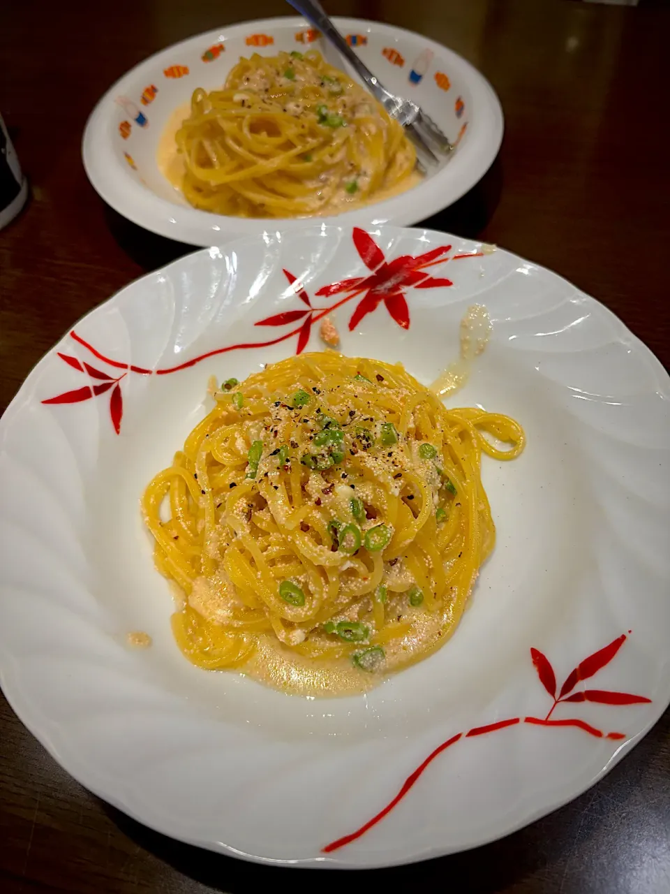 紐唐辛子と明太子のクリームスパゲッティ|ch＊K*∀o(^^*)♪さん