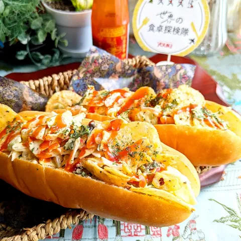 「シラチャー　２１０ｇ」を使ってみたSnapdishの料理・レシピ写真:🌏『世界の食卓探検隊』🇺🇸アメリカン【チョップサラダサンド】