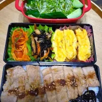 Snapdishの料理写真:🍀2024/1009(水)生姜焼き弁当|ともちんさん