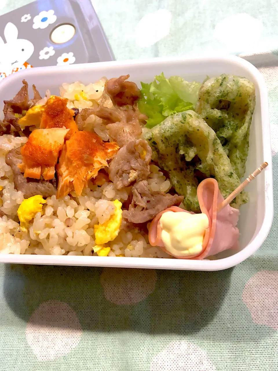 2024.10.9  ＊今日のお弁当＊ポークチャーハン♪♪|rinrin*mama*さん