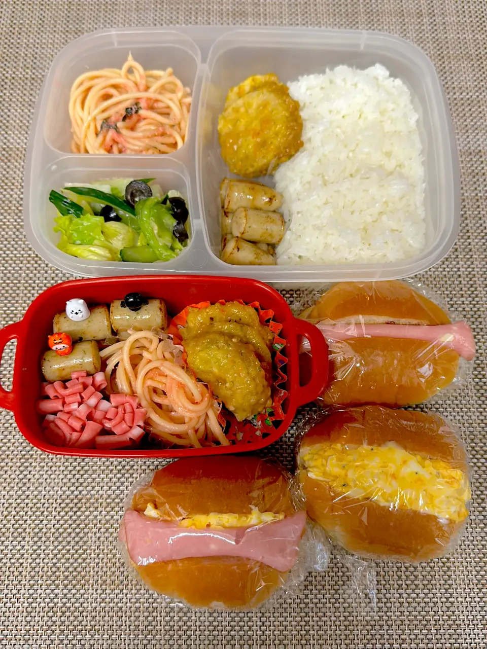 ロールサンド弁当。旦那さん、娘弁当。|ゆーこ。さん