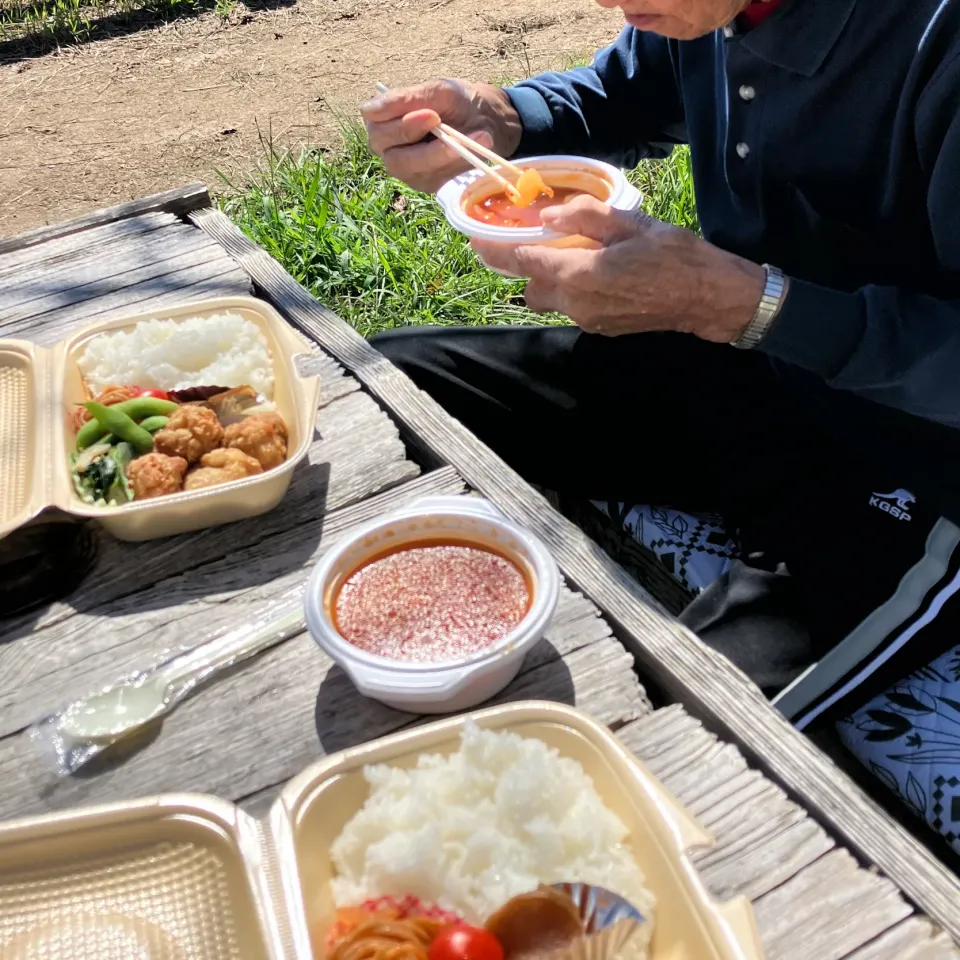 近くの公園でランチ|ちゃんノンさん