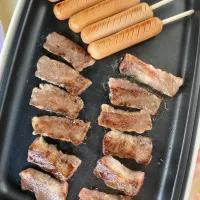 Snapdishの料理写真:お家でBBQ🍖🔥|てんのすけさん