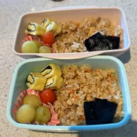 Snapdishの料理写真:炊き込みご飯弁当|あんこ大好き♡さん