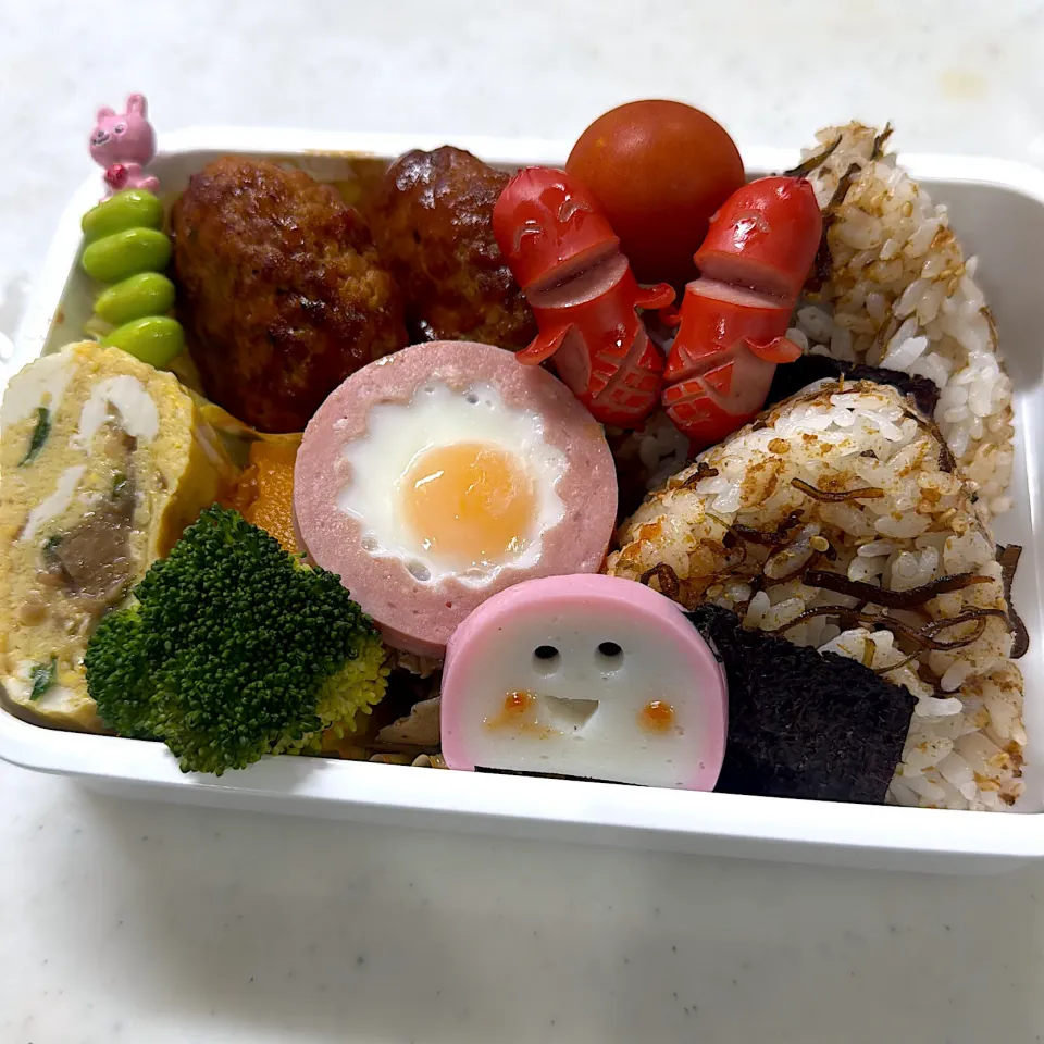 2024年10月10日　オレ弁当♪おにぎり🍙🍙|クッキングおやぢさん