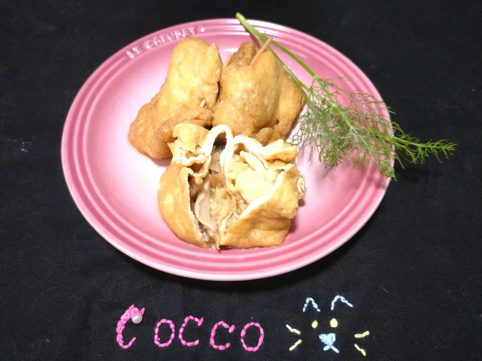 鶏肉団子とキノコの巾着煮✨|cocco+さん