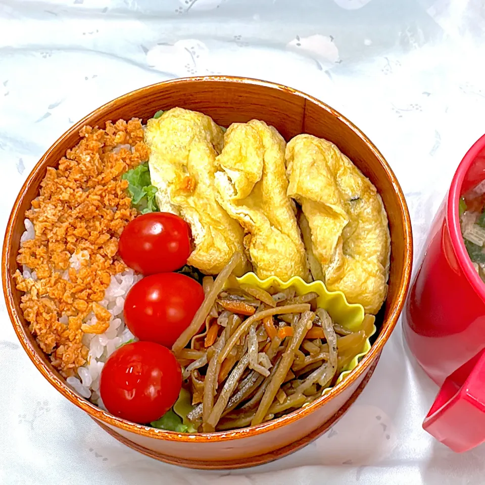 大豆ミートの油揚げ餃子弁当|ゆっきーさん