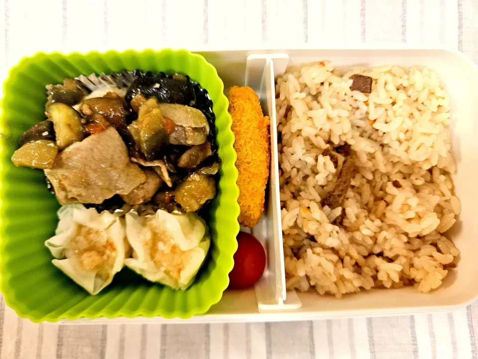 なすと豚肉の味噌炒め❤️旦那さんお弁当❤️|かおるcitronさん