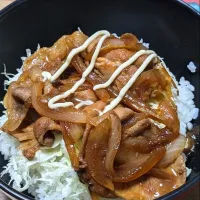 Snapdishの料理写真:豚のしょうが焼き丼|あぼちさん