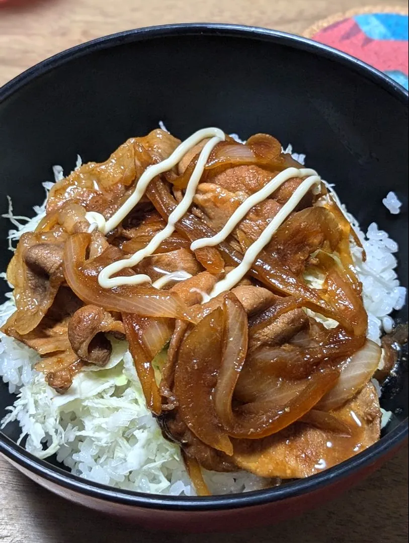 豚のしょうが焼き丼|あぼちさん