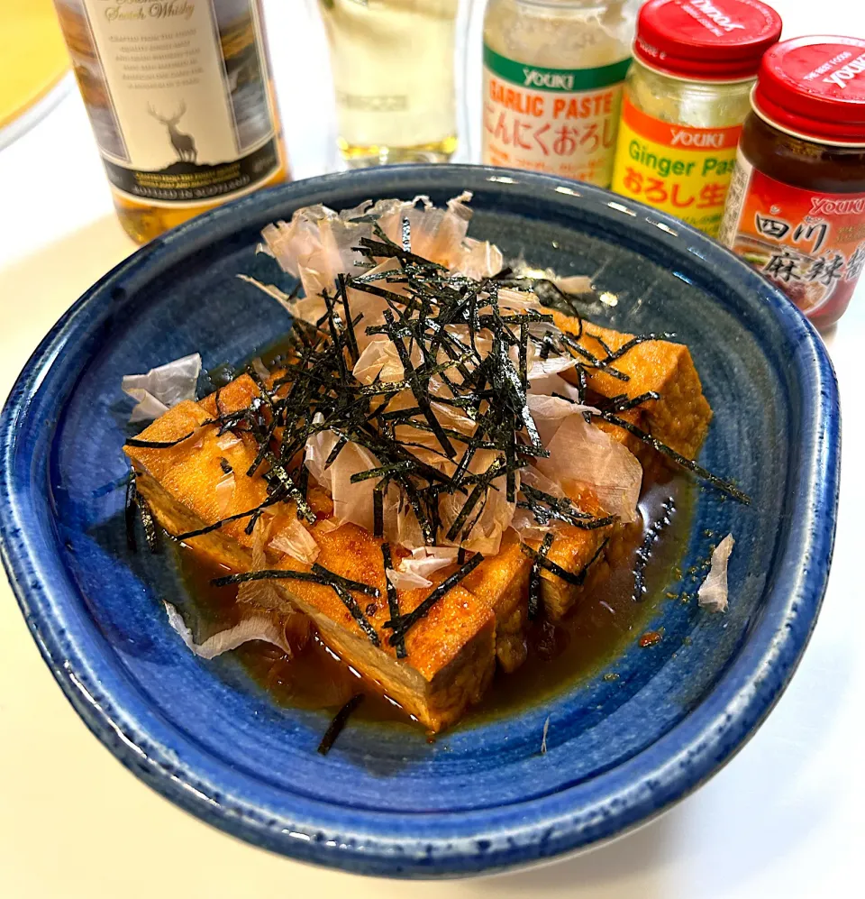 Snapdishの料理写真:厚揚げ煮〜ユウキ食品さん調味料尽くし〜|ナガマンさん