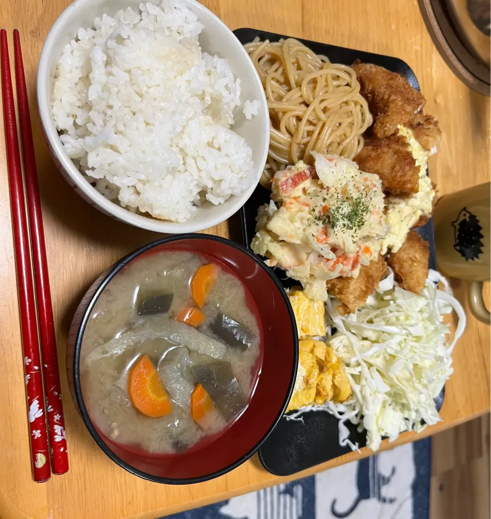 Snapdishの料理写真:今日の晩御飯☺️|モモ&ハーブmama🐰🐹🐢🐠❤️さん