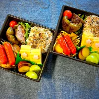 Snapdishの料理写真:ピーマンの肉詰め弁当|toconicoさん