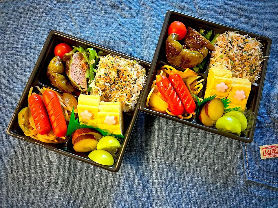 Snapdishの料理写真:ピーマンの肉詰め弁当|toconicoさん