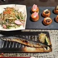 Snapdishの料理写真:初秋刀魚ごはん|foodanalystＭＩＫＩさん