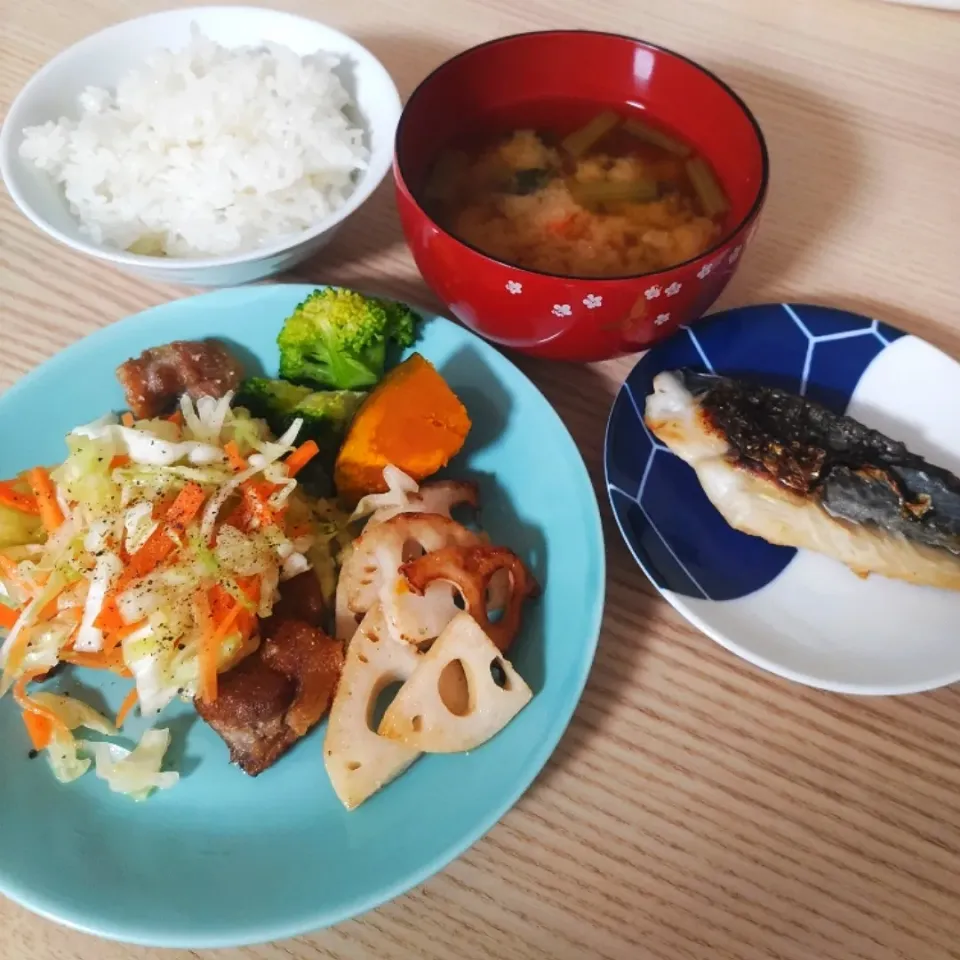 豚肉のさっぱり野菜のせ、さごちの塩糀焼き|ちゃいさん