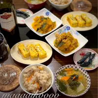 Snapdishの料理写真:炊き込みご飯でもワイン🍷😆|マイコさん