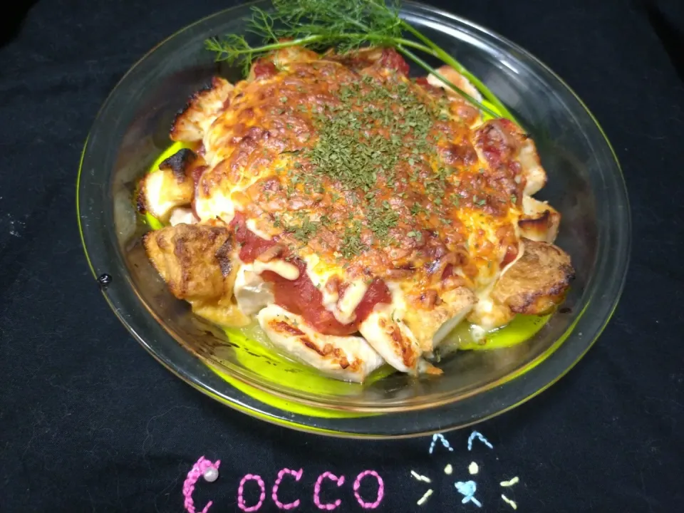 チーズとろ～り・鶏むね肉と厚揚げのイタリアン風✨|cocco+さん