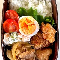 Snapdishの料理写真:からあげ＆牛煮込み弁当|love.oさん