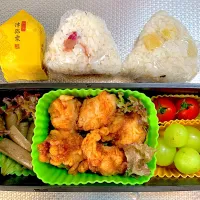 Snapdishの料理写真:今日のお弁当🍅🍗🍙20241011|rococoさん