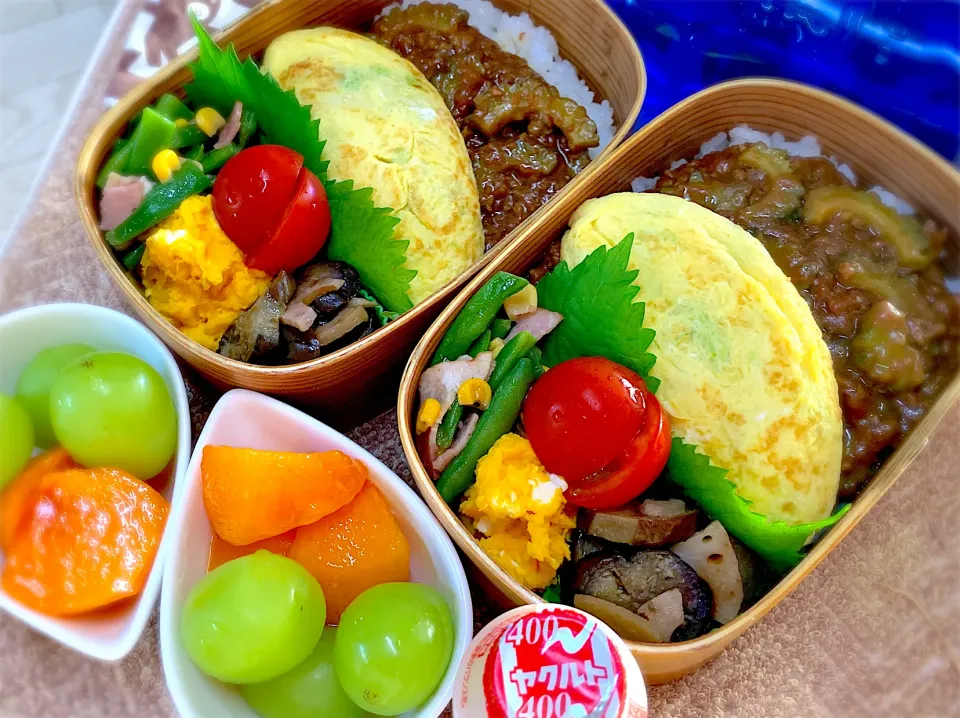 Snapdishの料理写真:今日の夫婦弁⁽⁽ ◟(灬 ˊωˋ 灬)◞ ⁾⁾💕|桃実さん