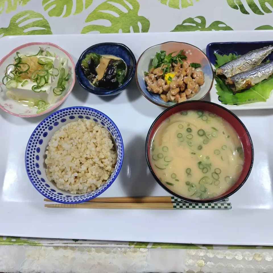 パパが釣った魚定食です🍀小さいね😆|rikako♪。.:＊さん