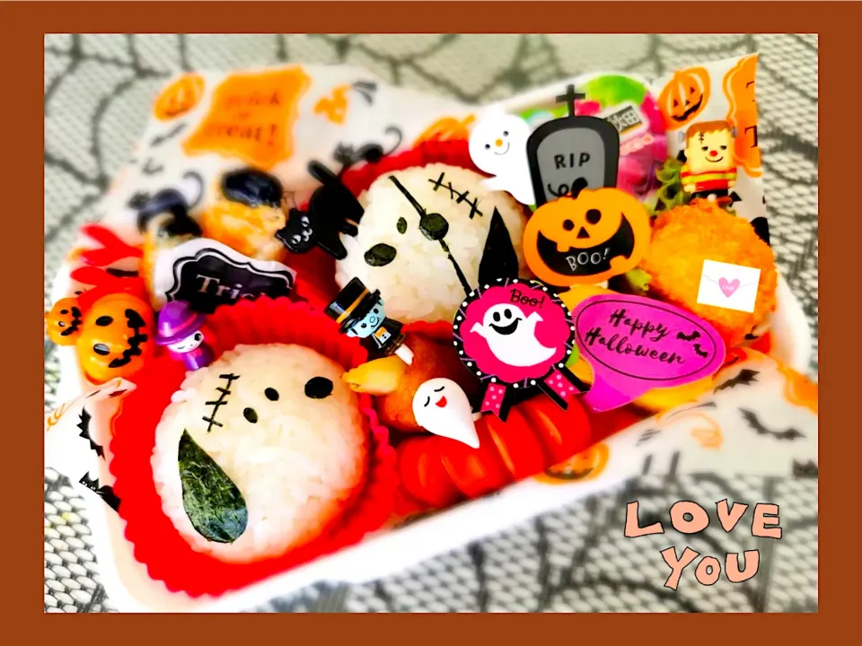 高校生娘へのお弁当💕                       Halloween🎃snoopy(・¨●)|mamacoさん