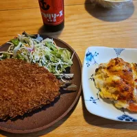 Snapdishの料理写真:アジフライ、ベイクトポテト|drinkersさん