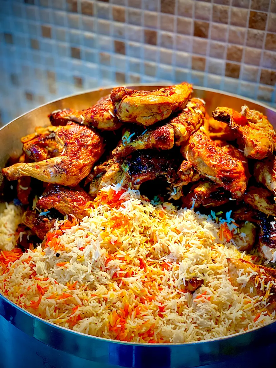 Snapdishの料理写真:sheesh mahal's dish roasted Chicken with Arabic rice|sheesh mahalさん