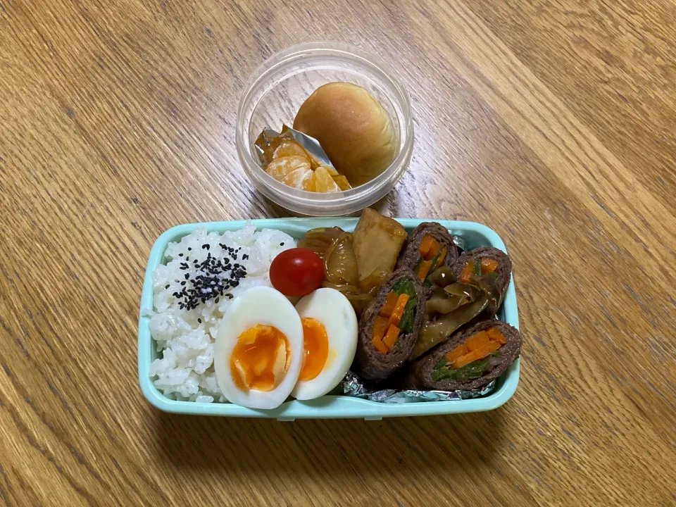 10/9 野菜巻き肉のすき煮弁当|ゆさん