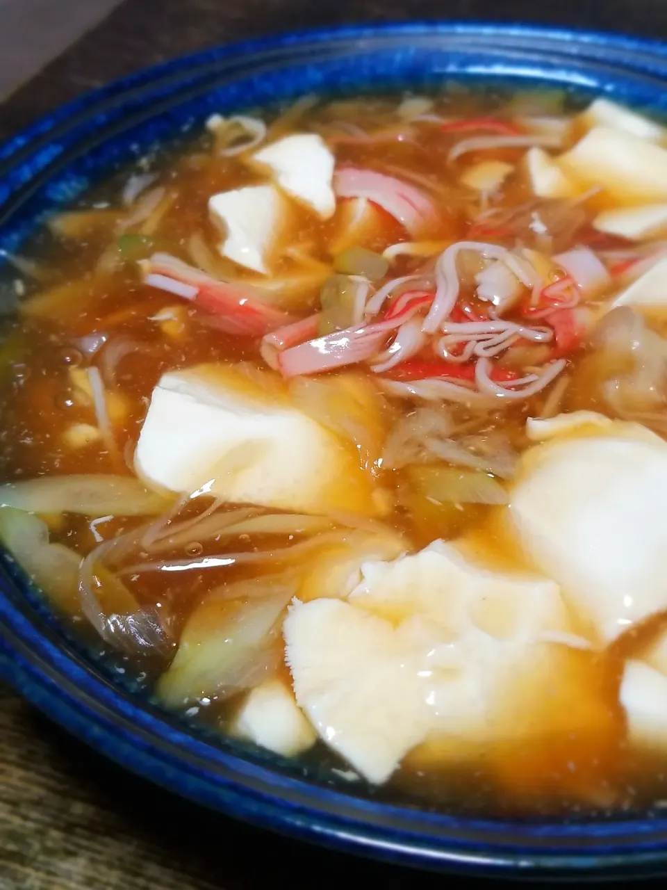 パパ作👨くずし豆腐のネギあんかけ|ぱんだのままんさん