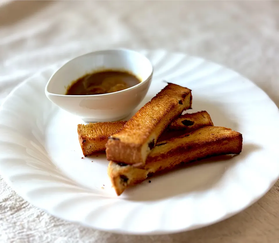 残ったカレーをディップして🍛|かっちゃん杉さん