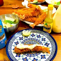 Snapdishの料理写真:エビフリャーにはタルタルとレモスコ^ ^|Masaさん