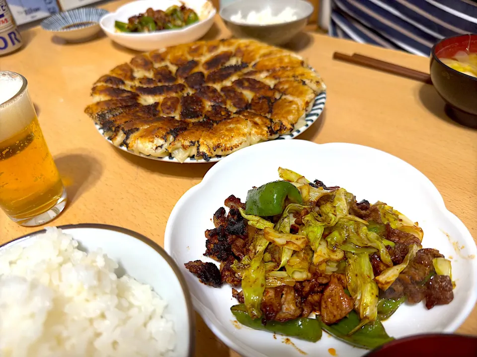 餃子回鍋肉定食|G0MAさん