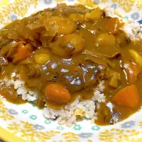 Snapdishの料理写真:ムスメ作!美味なカレーライスで♪晩ごはん~(^^)❤︎|いつくしみちゃんさん