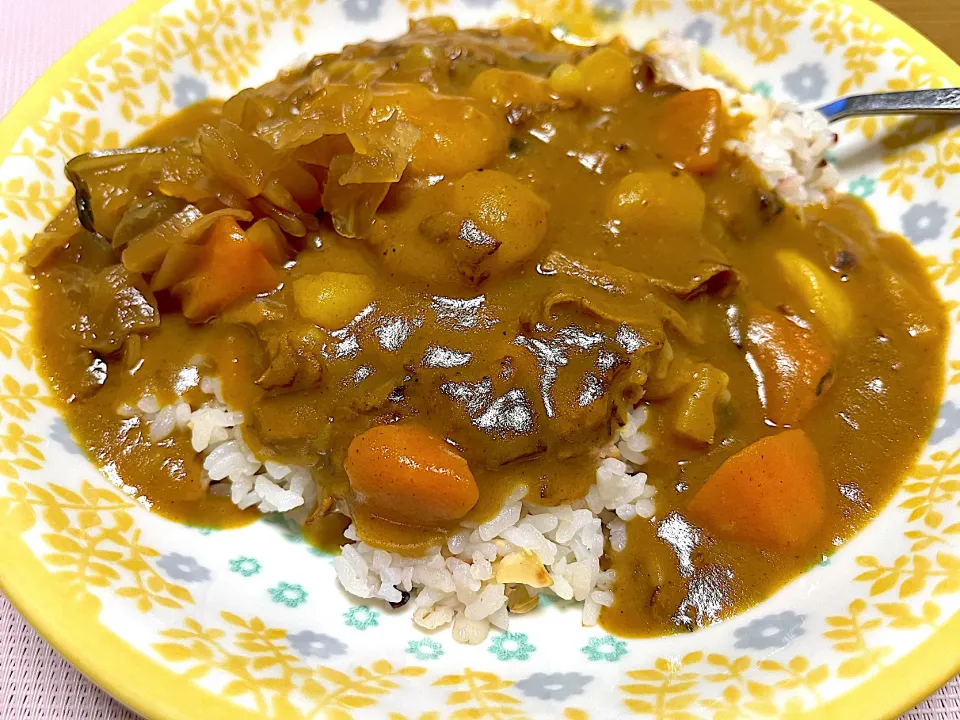 ムスメ作!美味なカレーライスで♪晩ごはん~(^^)❤︎|いつくしみちゃんさん