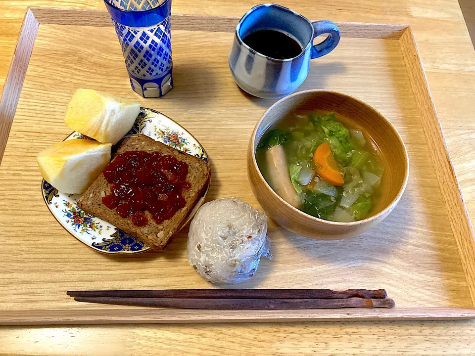 Snapdishの料理写真:もりもり朝ごはん💕|さくたえさん