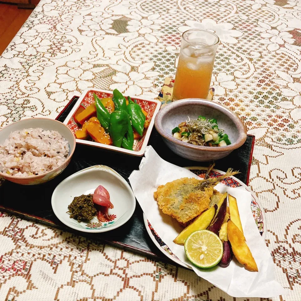 grandmaの晩ごはん☆ ご飯の時間が遅くなったわ。秋の夜長の食事になりました|kaoriさん