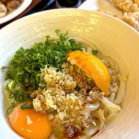 Snapdishの料理写真:釜玉うどん|pecoxxxさん