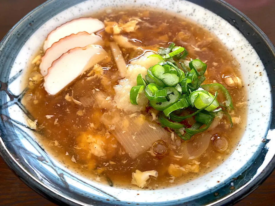 Snapdishの料理写真:暑い日の卵生姜あんかけうどん|単身赴任のっちさん