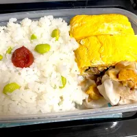 Snapdishの料理写真:枝豆ご飯弁当|ちゃびきゅさん