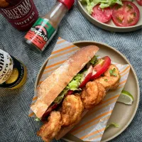 Snapdishの料理写真:シュリンプポーボーイ Shrimp Po’ Boy