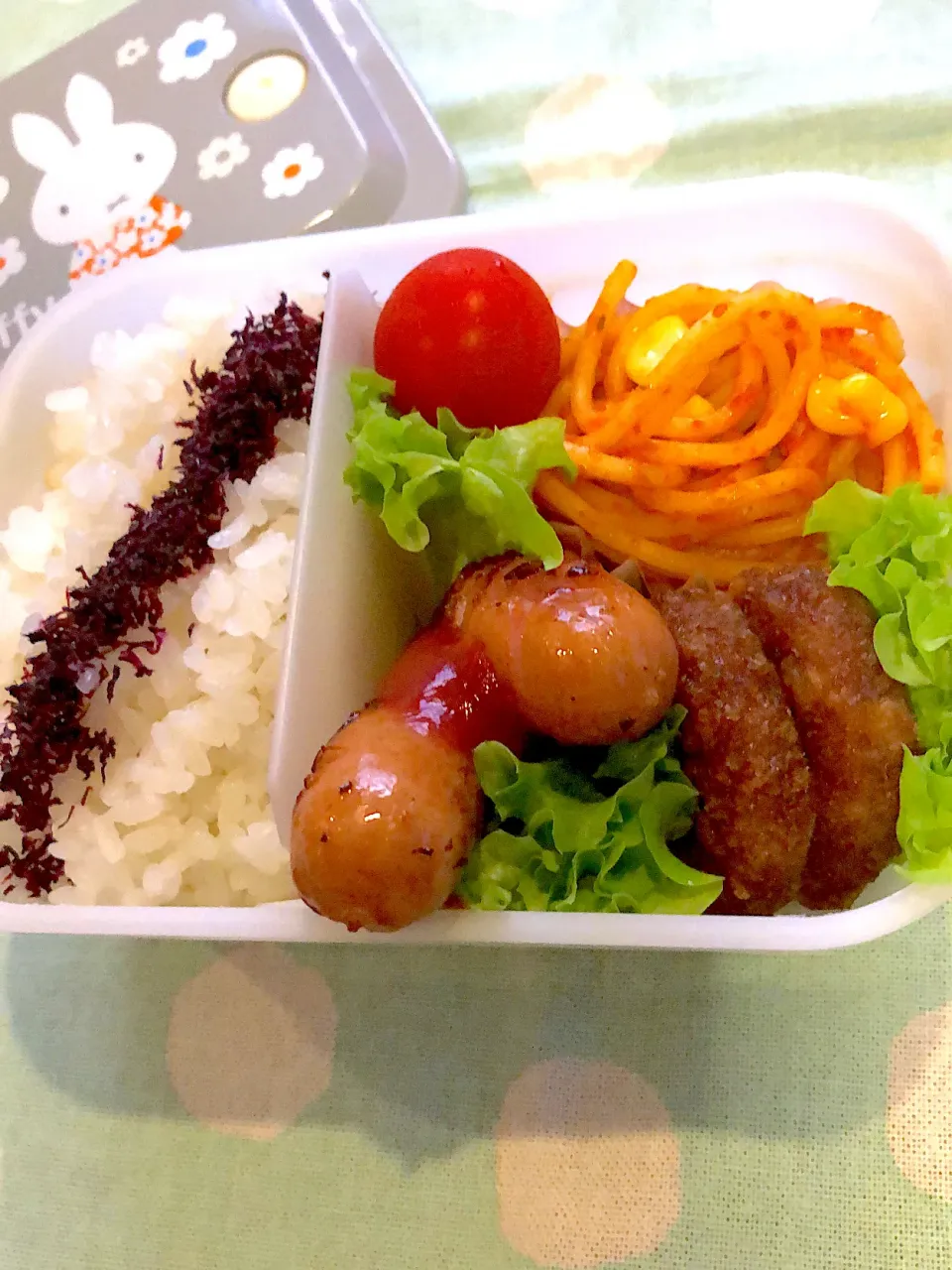 Snapdishの料理写真:2024.10.14  ＊今日のお弁当＊ウインナーくん♪♪|rinrin*mama*さん