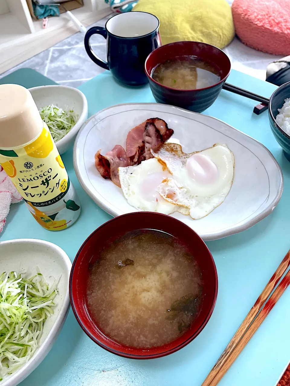 Snapdishの料理写真:いつもの朝ごはん|ちーちゃんさん